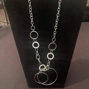 Paparazzi Silver Circle Chain Necklace